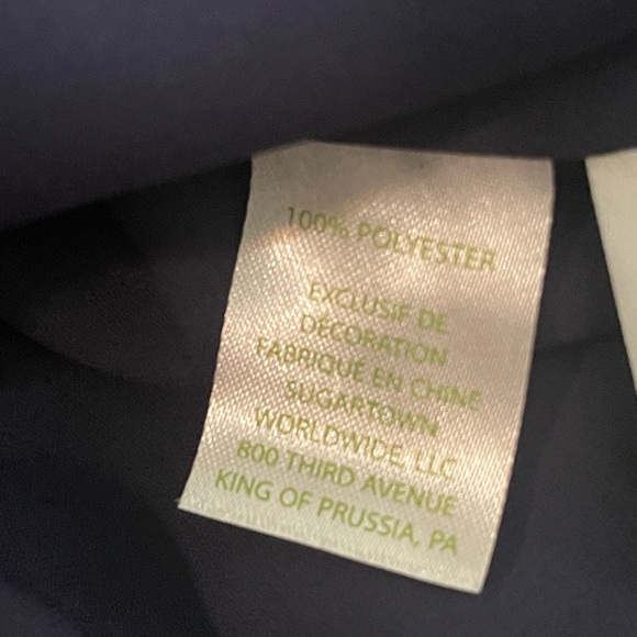 New Lilly Pulitzer navy tank tank top pearl neck line necklace Small NWT - Picture 5 of 7